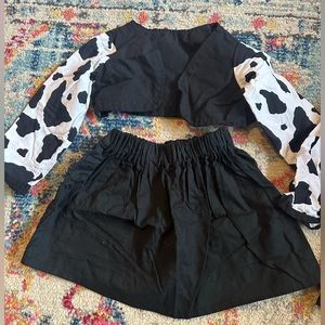 Cowprint Toddler OutFit Selena Inspired